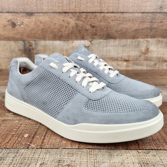 Cole Haan Other - Cole Haan Grand Crosscourt Men's Sz 11.5 Gray Suede Modern Tennis Sneaker C37075